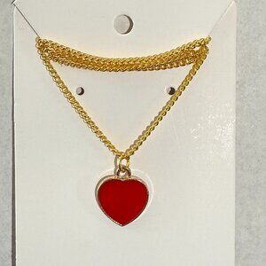 Red Heart Necklace